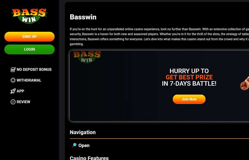 Bass Win Casino Site - Evaluation, New Perks 2025